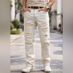 Levi’s 511 Slim Fit Jeans Men’s Faded Distressed Ripped Denim - Size 29x30